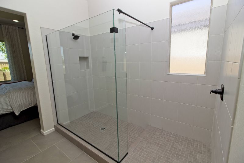Open Shower with Minimal Hardware