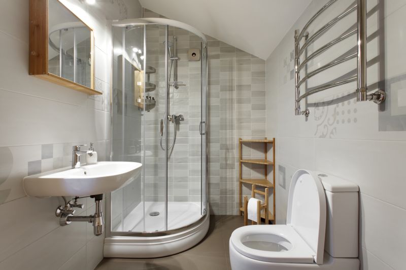 Glass-Enclosed Corner Shower